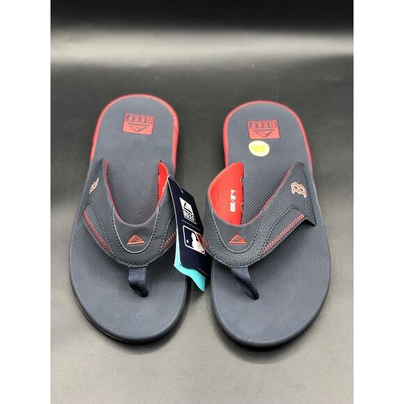 Boston Red Sox REEF Fanning x MLB Bottle Opener Sandals Flip Flops Mens 10 NWT main image 8